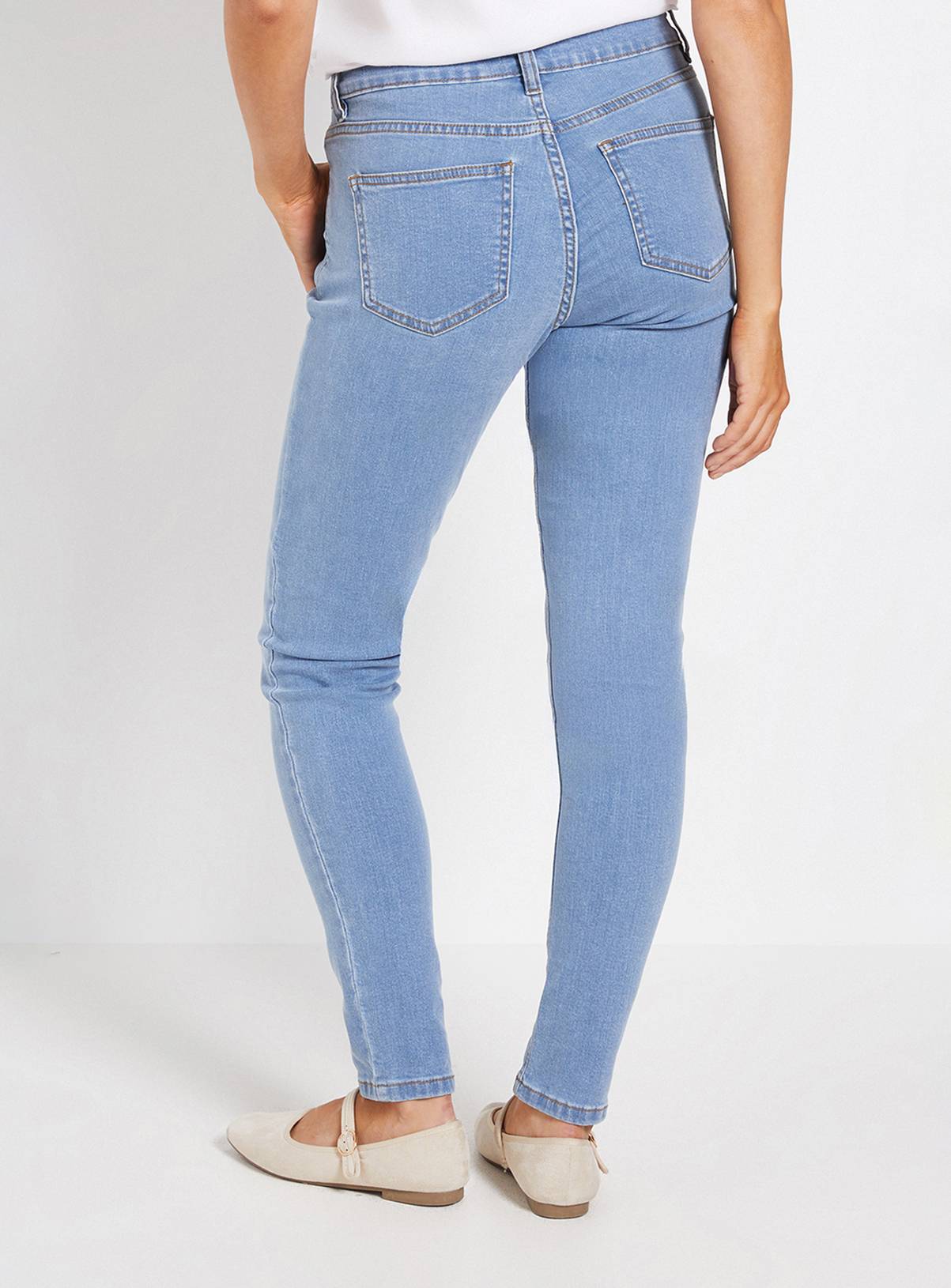 DOROTHY PERKINS Light Blue Comfort Stretch Skinny Jeans 12 - Image 3